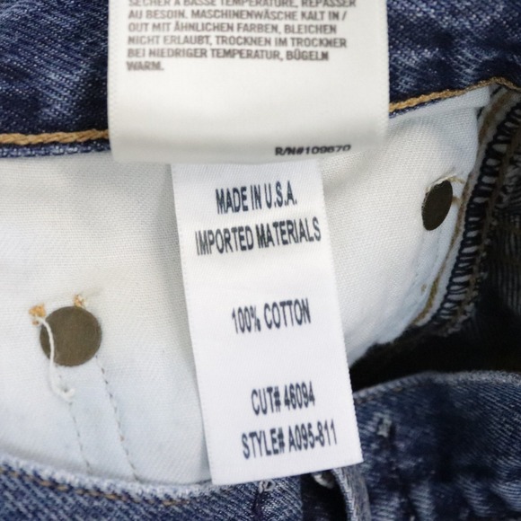 Agolde High Rise Denim Jeans in Classic Blue - Picture 9 of 9